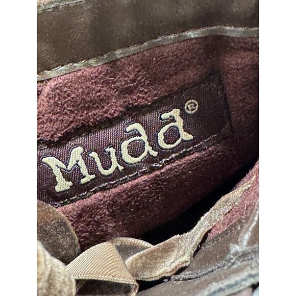 Mudd Aniston Womens Size 8M Brown Tapestry Lace-Up Ankle Boots - Picture 5 of 16